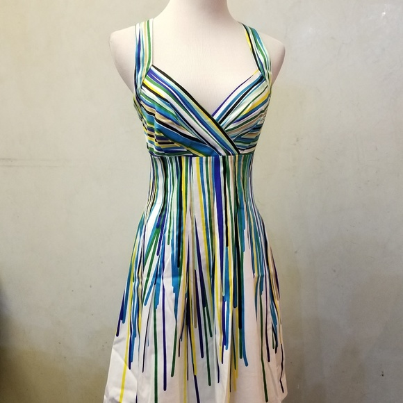 Calvin Klein Dresses & Skirts - NWOT Calvin Klein color striped dress (L13)